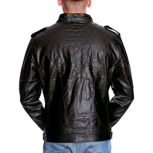 Wholesale Fashion Vintage Men Loose Fitted <b>Retro</b> <b>Leather</b> <b>Jackets</b> Hot Selling Good Comfortable Canvas Street Wear High Street - Product Image 3