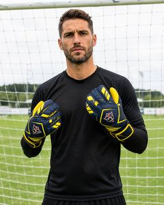 Premium Leather Soccer Goalkeeper <b>Gloves</b> Breathable Finger Protection Durable <b>Grip</b> Palm Secure Wrist Closure Club Training Match - Product Image 6