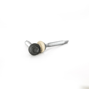 Tornillo Autorroscante de Cabeza Hexagonal con Arandela EPDM, Acero al Carbono Galvanizado con Zinc, Clase 4.8 6.8, Rosca Gruesa, Fijación Metálica en Pulgadas - Product Image 5