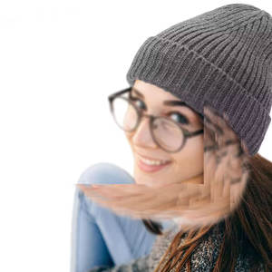 Fashion Wholesale Custom Embroidery Logo Solid Color Acrylic Fiber Warm Winter Beanie with Custom logo Knit Hat Warm Caps - Product Image 3