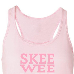Camiseta sin mangas AKA Skee Wee My Sorors, color rosa claro, para fitness y entrenamiento, ropa de hermandad griega - Product Image 6