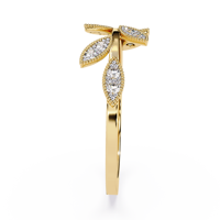 Bijoux fins contemporains, bague unisexe en or 10 carats, diamant de laboratoire taille émeraude, certifié IGI, design tendance, finition miroir époustouflante