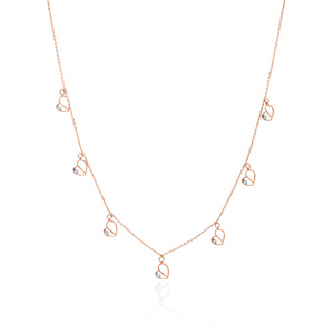 Bague exclusive en diamant naturel 0,13 carat, taille brillant rond, couleur HI, clarté VS SI, or rose, bijoux fins, pour mariage. - Product Image 1