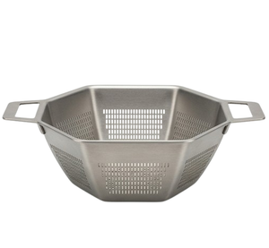 Colador de Acero Inoxidable Plegable con Asas para Lavar Frutas y Verduras - Product Image 1