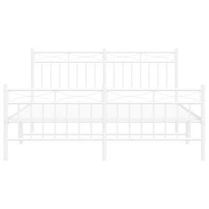 โครงเตียงเหล็กเคลือบผงสีขาวขนาดคิงไซส์ ประเภทสินค้าเตียงโลหะ - Product Image 5