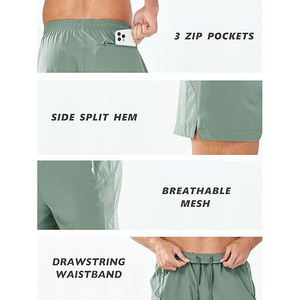 Pantalones Cortos Deportivos Resistentes para Hombre, para Gimnasio, Secado Rápido, Ligeros, Transpirables, Elásticos y Resistentes a la Abrasión - Product Image 2