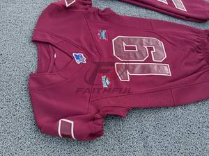 Custom American Football Uniform Set Team Jersey Pants 100% Polyester Sublimation Printed Elastic Waist Custom Football Gear - Product Image 3