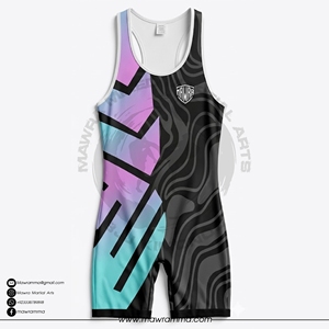 Traje de Lucha Libre para Hombre Mawra de Alta Calidad, Sublimado, Ligero, Transpirable, para Deportes de Contacto - Product Image 3