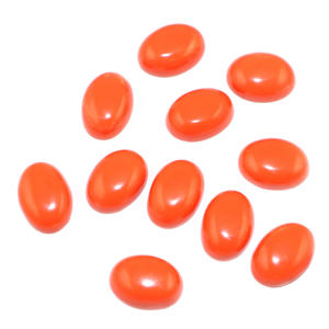 Piedra Preciosa de Coral Sintético Natural, Forma Ovalada, 10x14 MM, Piedra Suelta para Fabricación de Joyas, Suministro al por Mayor - Product Image 2
