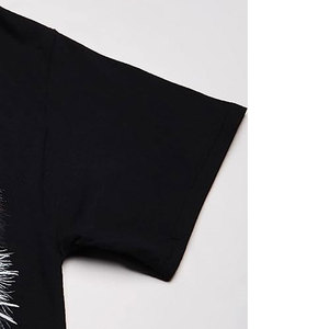<b>Men's</b> Black Tiger Print T-Shirt Short Sleeve O-Neck Casual <b>Animal</b> Pattern Digital Printed Regular Fit Cotton Jersey - Product Image 4