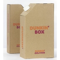 Boîte isotherme en carton ondulé recyclable au design optimal pour le café et le thé, emballage durable disponible au prix d'usine