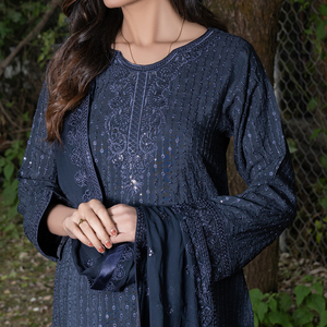 Robe de mariée à manches longues et imprimé floral, dernière collection, longueur cheville, pour femmes grandes tailles, avec broderie de logo personnalisée et décoration en dentelle - Product Image 3