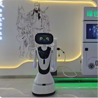 Robot d'accueil intelligent Timo AI, nouvelle version ChatGPT, recharge automatique, affichage vidéo et photo, guide mobile pour les écoles, les entreprises et les halls