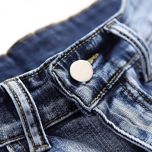 Pantalones Cortos de Mezclilla con Lavado Ácido para Hombre y Mujer, Ajuste Holgado, Estilo Urbano, Logotipo Personalizado, Verano, Casual, Tejido, Cintura Media, Transpirables, Venta al por Mayor - Product Image 3