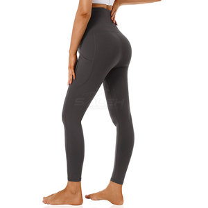 Legging de maternité sur mesure avec tissu extensible doux et ceinture large pour une grossesse confortable et un port décontracté - Product Image 4