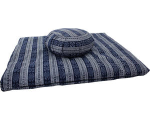 Juego de Cojines de Meditación 90x70x6 cm, Relleno de Algodón, Opciones de Trigo Sarraceno/Kapok, Funda de Sarga de Algodón Teñido, Cojines de Yoga Extraíbles - Product Image 2