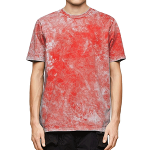 OEM Custom Made Men's Oversized Acid Wash T-Shirt Breathable 100% Cotton Summer Wear Solid Short Sleeves T-shirts - Product Image 1