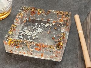 Premium Durable Resin Ashtray With Smooth <b>Polished</b> Surface For Contemporary Living Room Decoration - Product Image 6