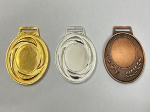 Medallas de Metal en Blanco con Forma de Estrella Radiante, Chapadas en Oro, Plata y Bronce, para Ceremonias de Premiación, Grabado de Logotipo Personalizado, Eventos Deportivos - Product Image 2