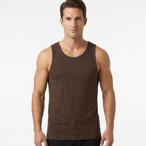 Unisex Cotton Muscle Tank Top Lightweight Gym & Fitness Vest Bulk Wholesale Supplier - Product Image 1