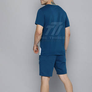 Conjunto de camiseta y pantalones cortos para hombre con logotipo personalizado más vendido, conjunto de dos piezas de camiseta y pantalones cortos para hombre - Product Image 2
