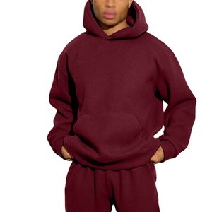 Sudadera con capucha de peso pesado French Terry Hoodies Drop Shoulder Personalizar Logo Oversized Men Thermal Hoodies Alta calidad - Product Image 1