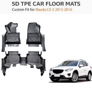 ชุดพรมปูพื้นรถยนต์ครบชุดสำหรับ Mazda CX-5 พวงมาลัยซ้าย ปี 2013-2016 พรมปูพื้นรถยนต์ทุกสภาพอากาศ วัสดุ TPE พลาสติก - Product Image 1