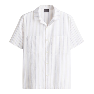 Pijamas Casuales de Manga Corta para Hombre, 100% Algodón, Personalización de Marca ODM, Combo de 160 GSM, Rayas, Corte Regular, Color Personalizado, Venta al Por Mayor - Product Image 1