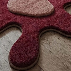 Modern abstract irregular shape Hand Tufted rug soft plush living room carpet luxury artistic <b>floor</b> mat contemporary home decor - Product Image 4