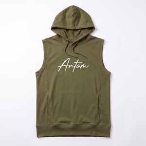 Camiseta sin mangas para hombre, para gimnasio, entrenamiento muscular, chaleco deportivo informal, ropa deportiva de algodón/bambú, compresión 220g, antipilling - Product Image 4