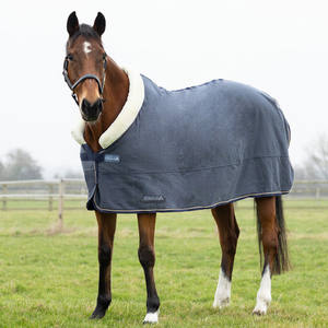 Mantas de lana de lujo para caballos de invierno con forro de nailon y cierre ajustable en el pecho para un ajuste seguro. Se aceptan pedidos OEM. - Product Image 2