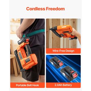 2 in 1 Cordless 18 Gauge Brad Nailer & <b>Staple</b> Gun 20V Battery Powered 500pcs Nails & <b>Staples</b> 2 X 2 - Product Image 2