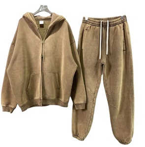 Survêtements à fermeture éclair grande taille 100% coton sur mesure en tissu respirant à séchage rapide pour hommes à vendre - Product Image 1