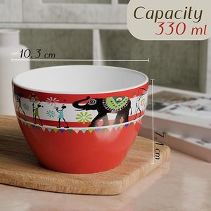 l Budget Friendly Ceramic Bow Stylish Serving Bowl for Kitchen Dining Table Soup Salad and Snacks - Product Image 5