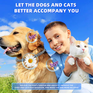 Collier apaisant réglable anti-anxiété chien chat huiles essentielles non toxiques de marque privée pour animaux de compagnie réduire le stress - Product Image 6