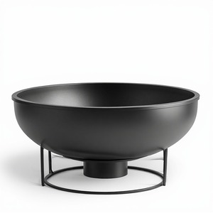 Brasero de jardin moderne en métal de qualité supérieure Imperial Flame, conçu pour les patios, cours et terrasses de luxe, raffiné et respectueux de l'environnement - Product Image 4