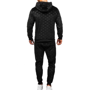 Ensemble de survêtement à capuche pour homme grande taille, logo personnalisé, ensemble de jogging d'hiver, prix de gros - Product Image 3