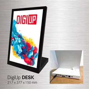DIGIUP Desk Indoor Display Digitale da Scrivania da 15,6 Pollici / Display da Tavolo a Forma di L - Product Image 3