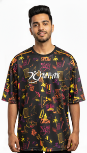 T-shirt de mode urbaine haut de gamme pour hommes, coupe ample, sublimation, style décontracté - Product Image 3
