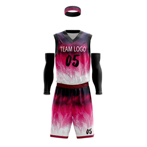 Customized Color Breathable 100% Polyester Basketball Uniform Pakistan Made Team <b>Shirt</b> and Sublimation - Product Image 5