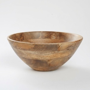 Sustainable Wooden Mixing Bowl and Centerpiece Round Acacia Wood Fruit Bowl Food Safe Rustic Serving Bowl for Hotel - Product Image 6