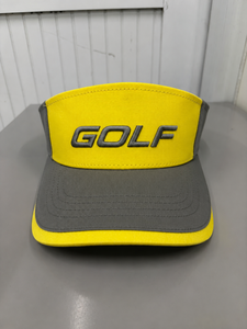 Gorra de Golf Injae Vina con Visera, Bordado Amarillo y Gris, Logotipo 3D en el Panel Frontal, Unisex, para Exteriores, Primavera/Verano, Transpirable e Impermeable - Product Image 1