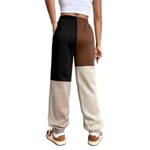 Bicolore Multi-Color Designs Respirant Patchwork Dames Coton Haute Qualité Femmes Casual Mode Polaire Pantalon Pantalon - Product Image 2