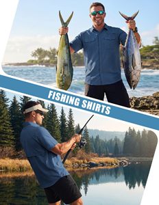 Camiseta de Pesca Sublimada Personalizada de Manga Larga para Hombre, Camisetas de Pesca con Protección UV UPF 50, Camiseta de Pesca con Capucha Estampada Personalizada - Product Image 3