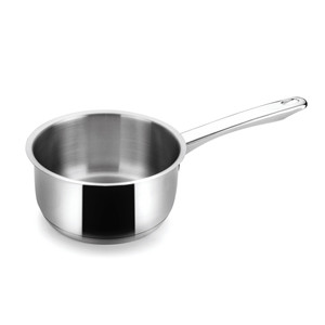 Pentola in acciaio inossidabile con manico lungo per cucinare e riscaldare liquidi - Product Image 1