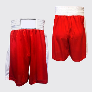 Pantalones Cortos de Boxeo Rojos para Hombre, Corte Regular, Secado Rápido, Ropa de Artes Marciales para Adultos - Product Image 1