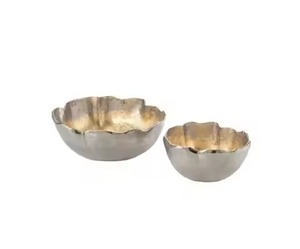 Cuenco Metálico para Frutos Secos, Soporte para Aperitivos, Plato Decorativo para Servir, Uso en Mesa de Comedor - Product Image 1