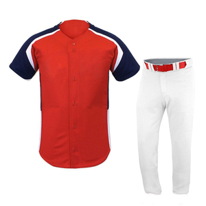 ชุดเสื้อเบสบอลแบบกำหนดเอง ชุดทีม ชุดกีฬา ชุดกีฬาทีม โลโก้ส่วนบุคคล พิมพ์ชื่อและหมายเลข ระบายอากาศได้ดี แห้งเร็ว 100% - Product Image 4