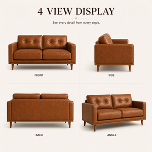 Vietnam Factory Contemporary Leather <b>Sofa</b> Two Seater Modern Style Durable Stylish Eco-Friendly Workshop School - Product Image 4