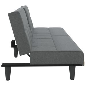 Sofá Cama de Espuma de Poliéster Gris Oscuro, Mueble Práctico y Elegante de Plástico Mediano - Product Image 6